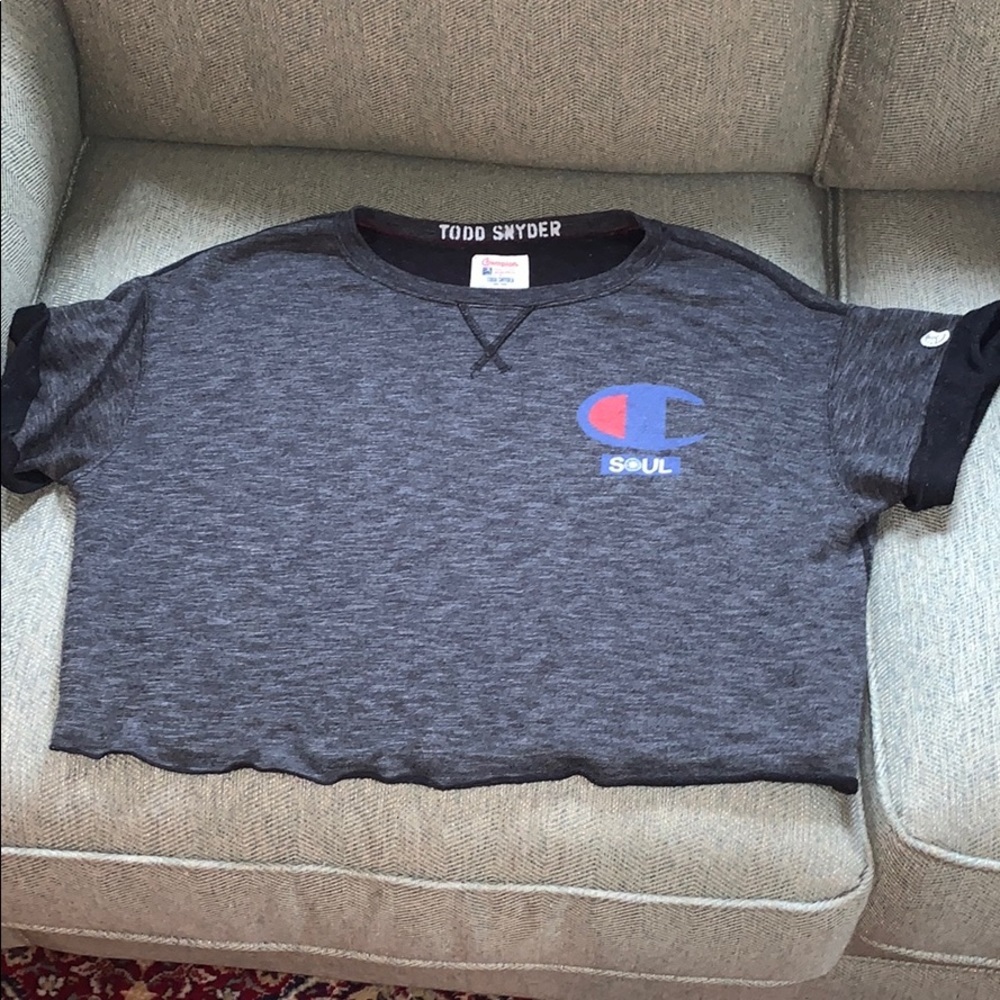 Todd snyder x champion cropped sweatshirt